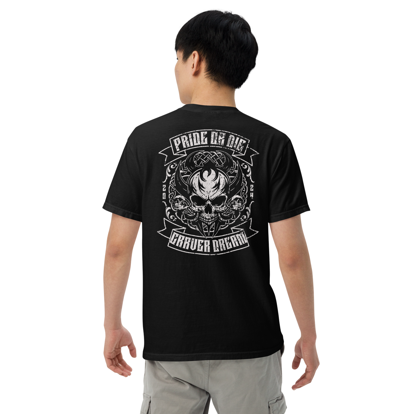 Camiseta gruesa teñida