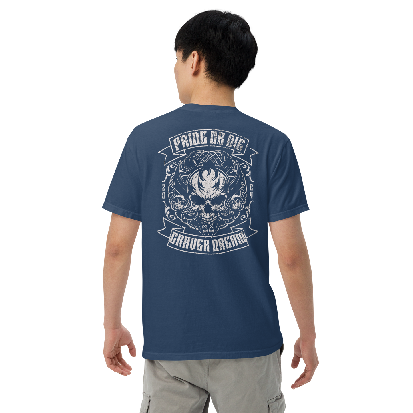 Camiseta gruesa teñida